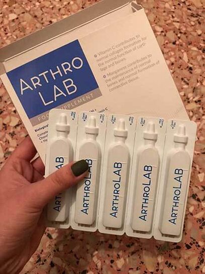 Photo of the single-dose Arthro Lab for joint restoration